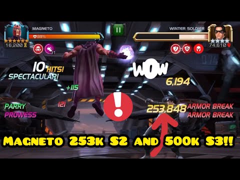 MAGNETO- 9 hit ROL Winter Soldier! 250k+ S2 and 500,000 S3 DAMAGE! Showing Magentos insane specials!