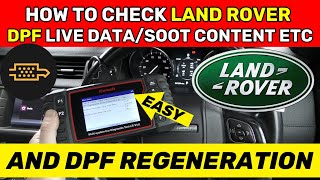 Real Time DPF Live Data on Land Rover/Range Rover & DPF Regeneration