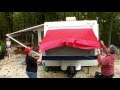 How to shut the bunks on a hybrid camper the easy way