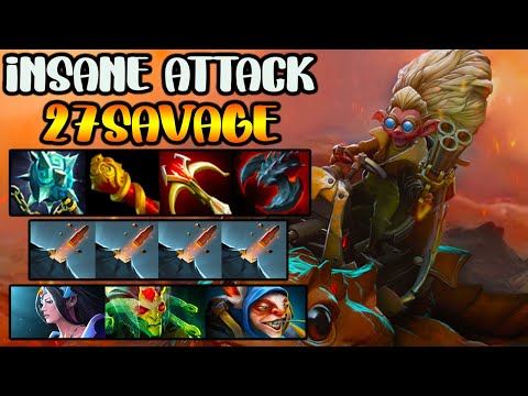 INTENSE BRUTAL ATTACK - INSANE 27 SAVAGE - CARRY SNAPFIRE - FULL TEAM FIGHT - DOTA 2 GAMEPLAY