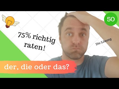[50] The German gender – der, die, or das? No problem!