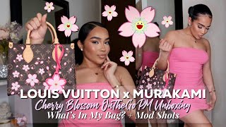 LOUIS VUITTON CHERRY BLOSSOM ONTHEGO PM UNBOXING | Mod Shots + What Fits
