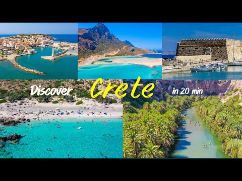 Crete Greece in 20 minutes 🇬🇷 4K Drone tour & Travel guide