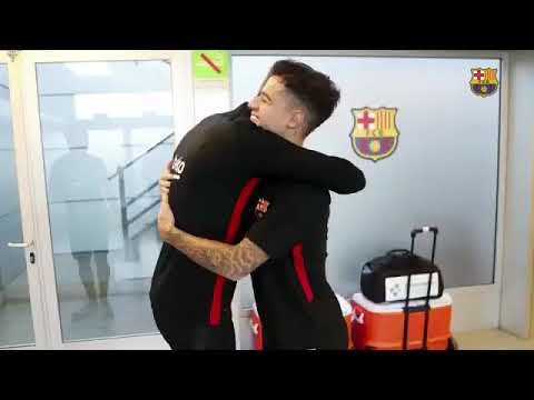 Philippe Coutinho Presentation , Ayyappa song at Barcelona with team mates