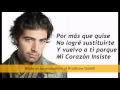 Jencarlos Canela - Mi corazon insiste [letras] 