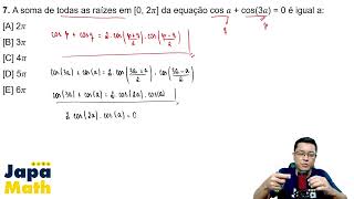 Prova Resolvida EsPCEx(2025 - 2026) - Matemática - Questão 7