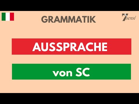Italienisch lernen | Wiederholung #2 | Aussprache von sc im Italienischen