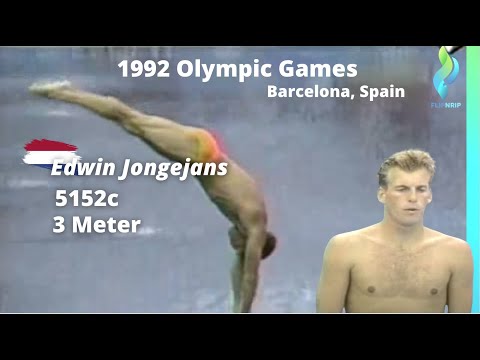 1992 Edwin Jongejans Netherlands Olympic Team - 3 Meters men Diving 5152B - 7.5s 8s