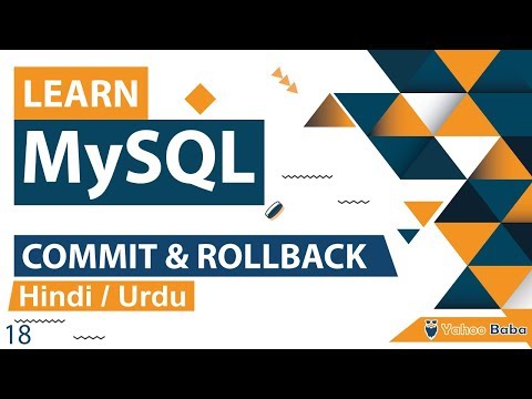 MySQL COMMIT ROLLBACK Tutorial in Hindi Urdu