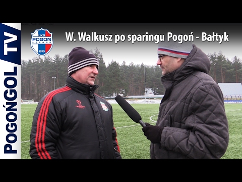 Waldemar Walkusz po sparingu Pogoń Lębork - Bałtyk Koszalin