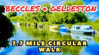 Beccles & Geldeston 7.7 mile walk ( Official route ) Suffolk & Norfolk, U.K.