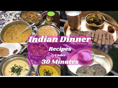 Easy Indian Dinner Ideas For Family ~ Indian Dinner Recipes In 30 Minutes ~ Ami's Lifestyle