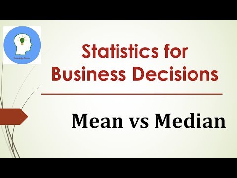 Mean vs Median | Statistics for Business Decisions