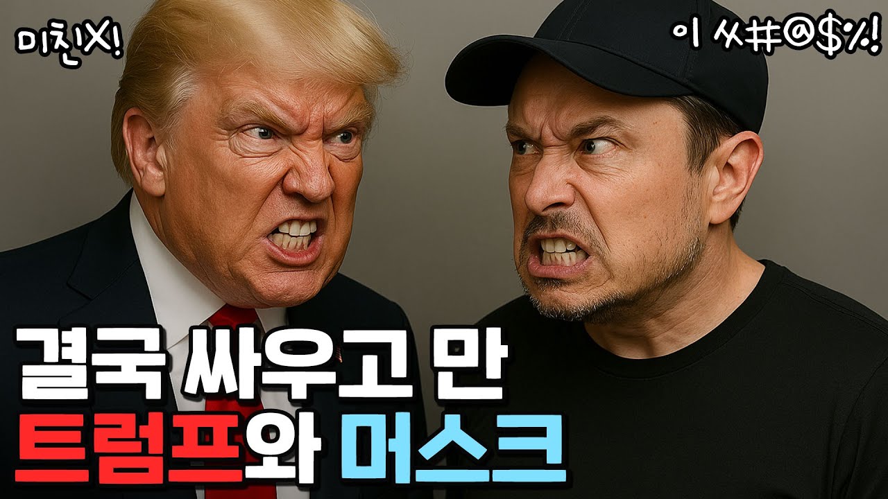 머스크vs트럼프 웅장한 키보드 배틀
