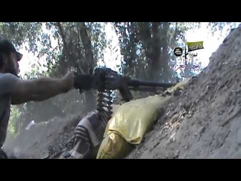 استهداف نقاط تمركز قوات النظام في حي الحويقة في دير الزور بواسطة رشاش دوشكا من قبل لواء جند العزيز