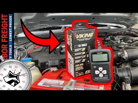 60 Second Review:  Harbor Freight Viking 12V Digital Battery & System Tester