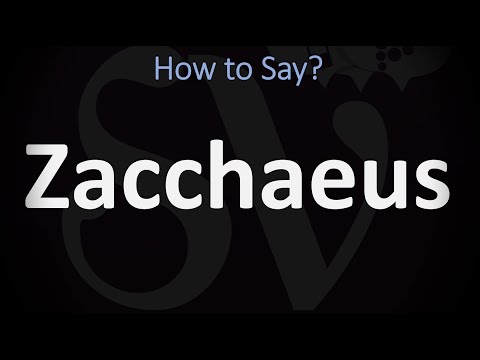 How to Pronounce Zacchaeus? (CORRECTLY)