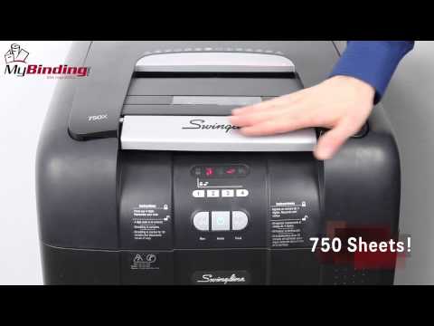 Swingline Stack And Shred 750X Hands Free Paper Shredder Demo