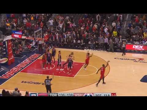 Ibaka Hits Clutch three point in 2OT for the Raptors win | Raptors vs Wizards (1/13/2019)