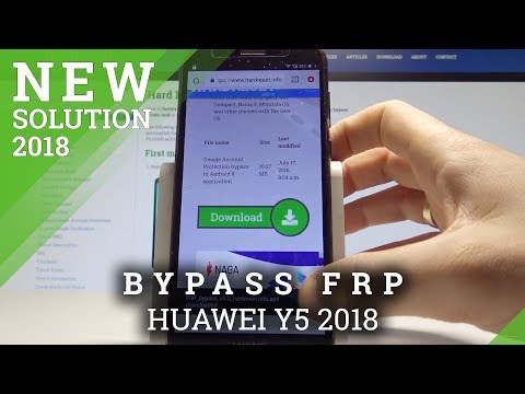 How to Bypass Google Account in HUAWEI Y5 2018 - Unlock Google Protection Solution