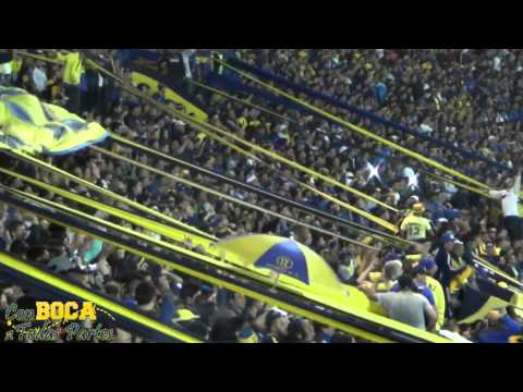 "Son los comegatos son los putos de Rosario / BOCA CAMPEÓN 2015" Barra: La 12 • Club: Boca Juniors