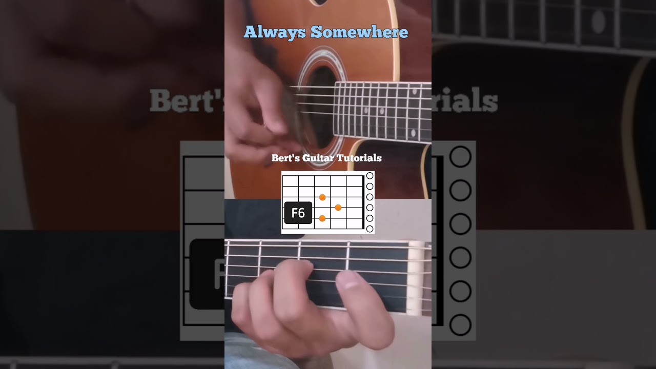 always somewhere #guitartutorial #bertsguitartutorials