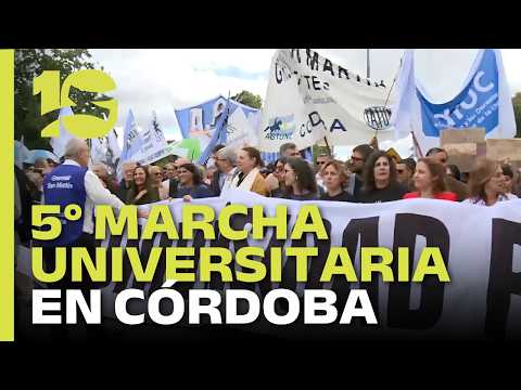 Así comenzó la 5ª marcha federal por el financiamiento universitario en Córdoba