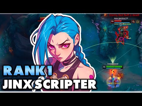 RANK 1 JINX SCRIPTER POV GAMEPLAY - LEAGUE OF LEGENDS SCRIPT GAMEPLAY RANKED