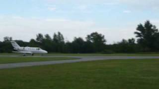 preview picture of video 'Cessna Citation - Take Off at Stockerau'