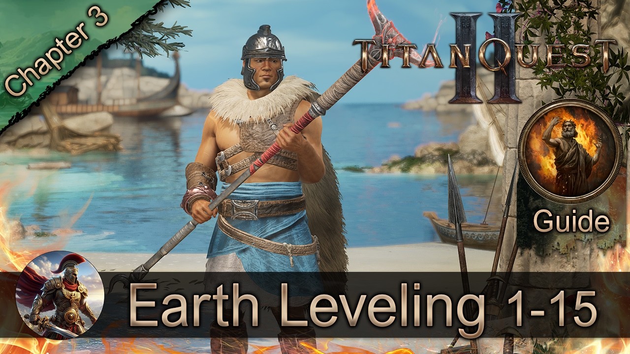 Titan Quest 2 - Earth Mastery Leveling Guide Level 1–15 (Rolling Magma | No Commentary | HD)