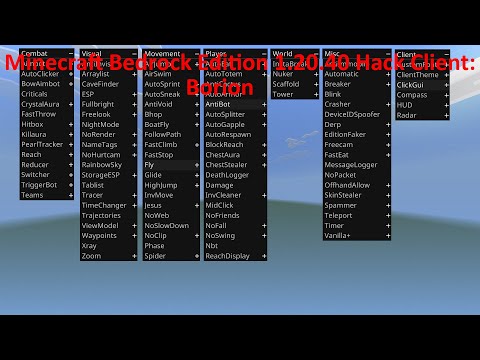 Insane Hack Client! Dominate Minecraft Bedrock 1.20.40 - Borion