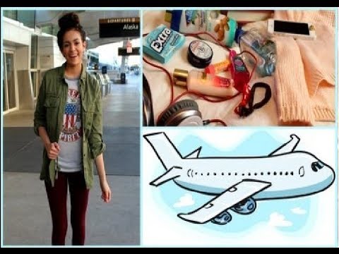 Airplane/Traveling Hair, Makeup,Outfit! +My Carry on essentials