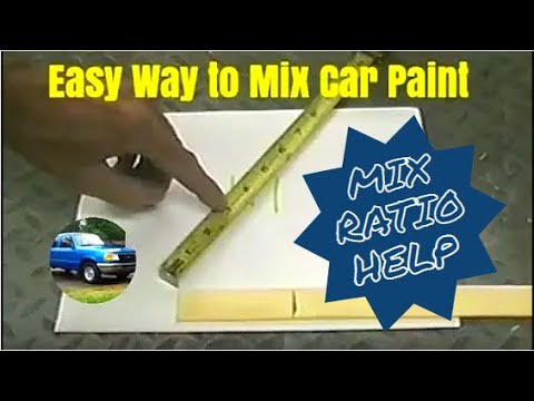 Easy Way to Mix Automotive / Car Paint - Help with Mix Ratios