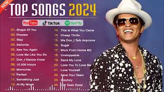 Bruno Mars , Charlie Puth, Adele, Miley Cyrus, Selena Gomez, Ed Sheeran, Ava Max |Top Hits 2024