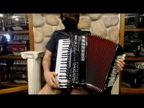 5016 - Black Beltuna Leader IV Piano Accordion LMMH 41 120 MusicTech MIDI $5999