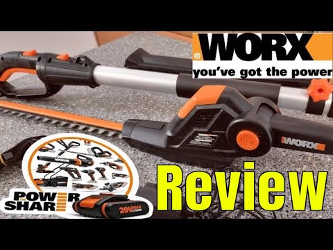 Worx WG252E 20V Cordless Pole Hedge Trimmer Review 2022 | Power Share
