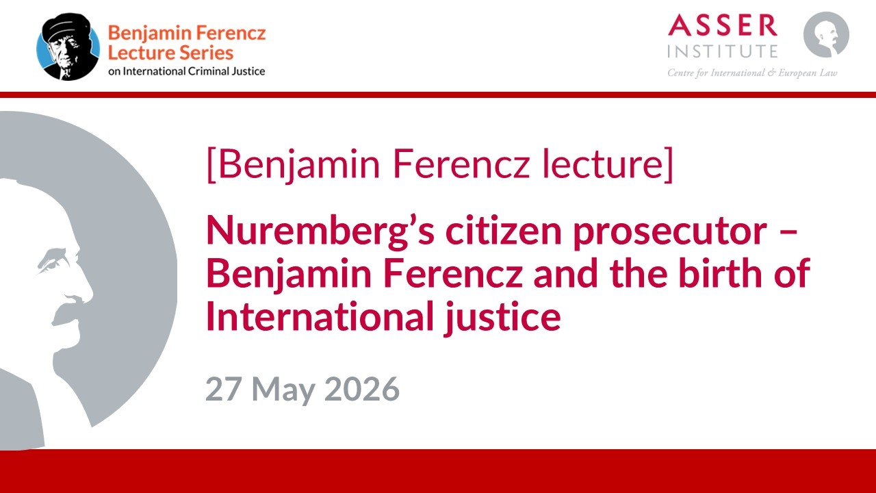 [BF Lecture] Nuremberg’s citizen prosecutor- Benjamin Ferencz and the birth of International justice