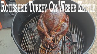 Weber Kettle Rotisserie Turkey Recipe – Crispy Skin, Juicy Turkey on Charcoal