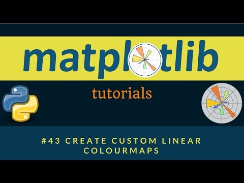 Matplotlib Plotting Tutorials 043 Create Custom Linear Colourmaps