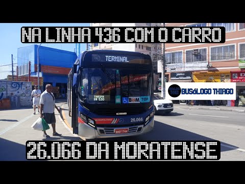 NA LINHA 436 DA EMTU COM O CARRO 26.066 DA MORATENSE! EP SURPRESA DA SÉRIE TRAJETOS! #cidades