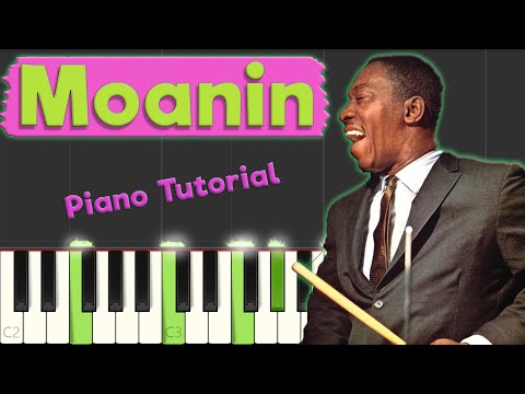 Art Blakey and The Jazz Messengers - Moanin - Jazz Piano Tutorial (~Sheets and MIDI in description~)