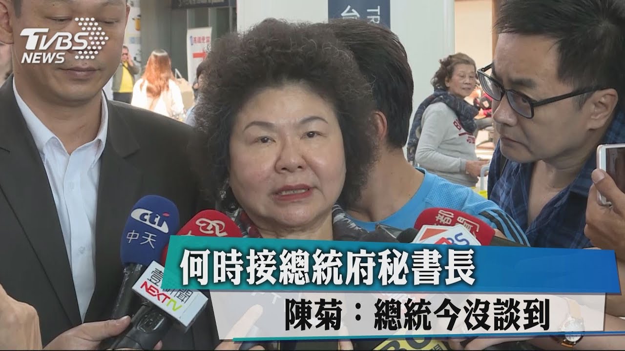 何時接總統府秘書長　陳菊：總統今沒談到