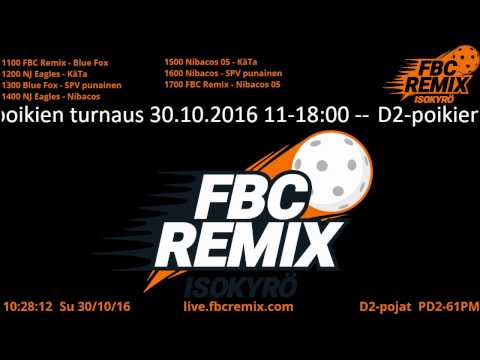 D2-POJAT Isokyrö 11:00-18:00 30.10.2016