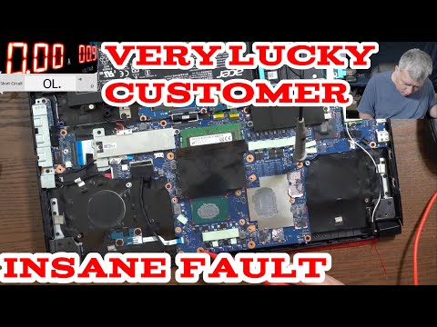 Acer Predator Helios - Dead, Not charging, No power - Burned board layers