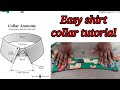 How To Cut And Sew A Shirt Collar Perfect Collar Tutorial