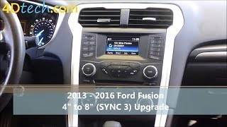4" to 8" Upgrade w/ SYNC 3 | 2013 - 2020 Ford Fusion