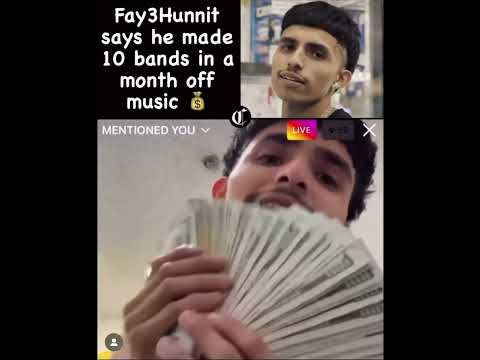 Fresno Bulldog Rapper FAY3HUNNIT claims he made 10k of music #559 #fresno #rap