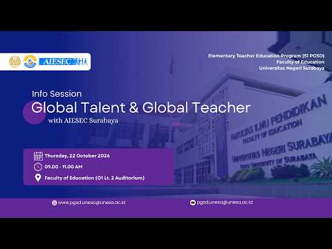 Info Session Global Talent & Global Teacher wit AIESEC Surabaya