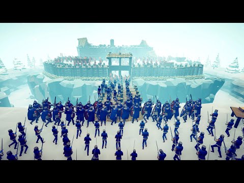 MEDIEVAL ARMY SIEGE VIKING CASTLE - ARMY INVASION - Totally Accurate Battle Simulator TABS