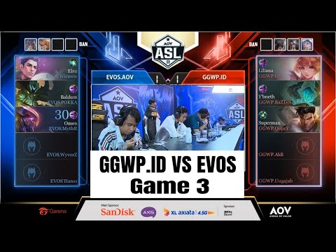 GGWP.ID VS EVOS Game 3 - Grand Final ASL Season 2 - Garena AOV (Arena of Valor)